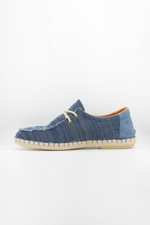 Verbenas Men Knit Espadrille Lace-Up Loafer